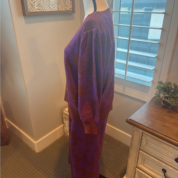 Liz Claiborne Floral Knit Two-Piece Skirt Set – Size L - Picture 7 of 11